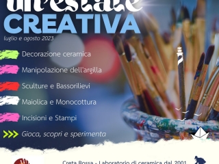 Un'estate creativa a Vasto. Laboratori di ceramica per bambini con Creta Rossa. 